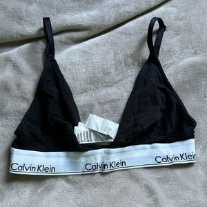 calvin klein womens black bra